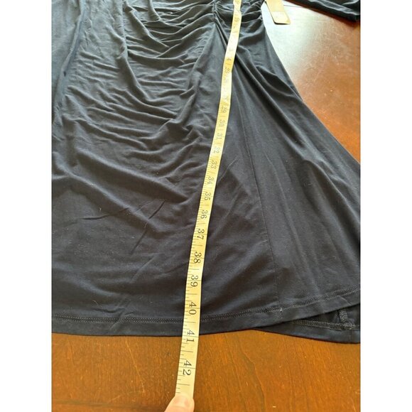 Soft Surroundings NWT Navy Blue Hyannis Faux Wrap Dress in Size 1X - Picture 9 of 11